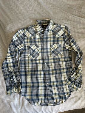 Vintage Ralph Lauren Double RL Men's Plaid Button-Down Shirt